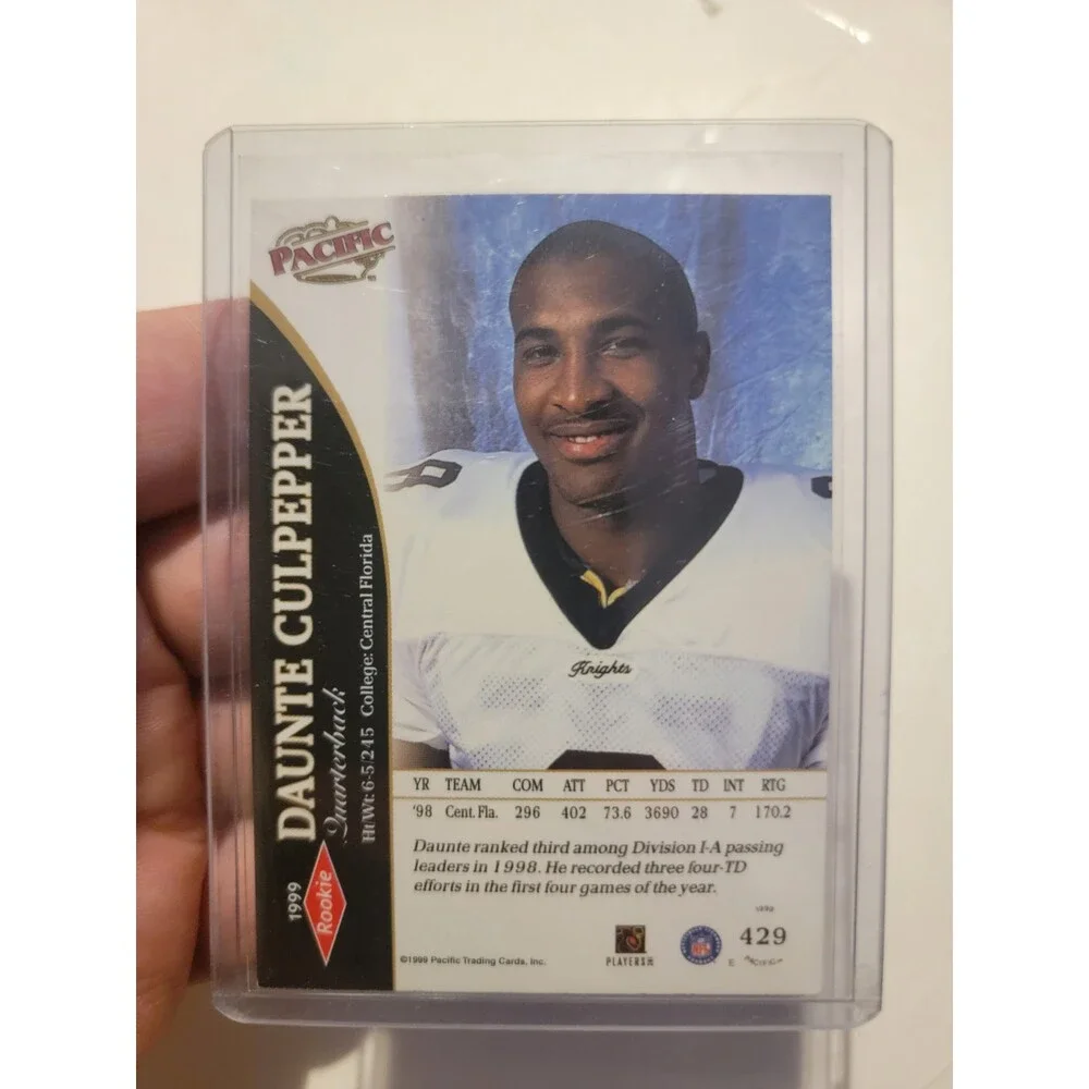 DAUNTE CULPEPPER 1999 PACIFIC #429 ROOKIE MINNESOTA VIKINGS RC